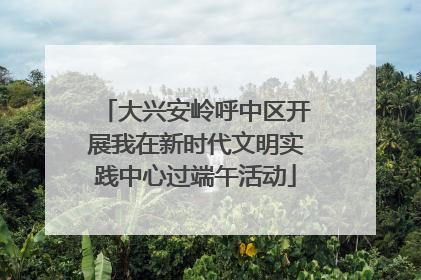 大兴安岭呼中区开展我在新时代文明实践中心过端午活动