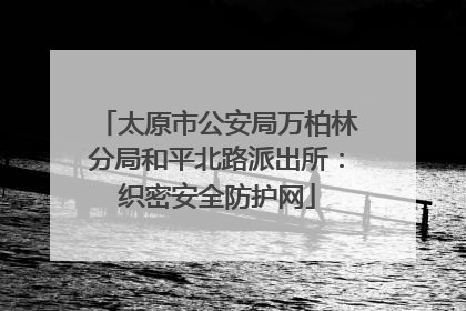 太原市公安局万柏林分局和平北路派出所：织密安全防护网