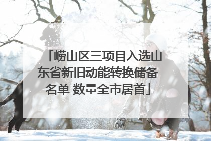 崂山区三项目入选山东省新旧动能转换储备名单 数量全市居首