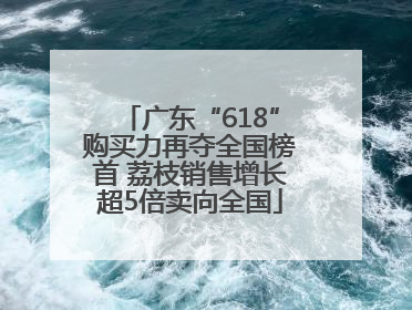 广东“618”购买力再夺全国榜首 荔枝销售增长超5倍卖向全国
