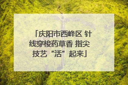 庆阳市西峰区 针线穿梭药草香 指尖技艺“活”起来