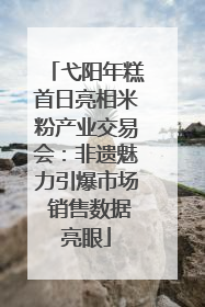 弋阳年糕首日亮相米粉产业交易会：非遗魅力引爆市场 销售数据亮眼