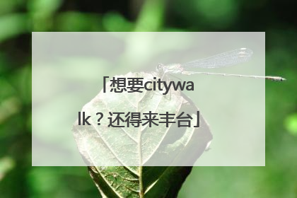 想要citywalk？还得来丰台