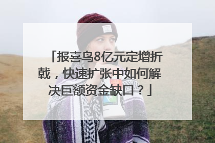报喜鸟8亿元定增折戟，快速扩张中如何解决巨额资金缺口？