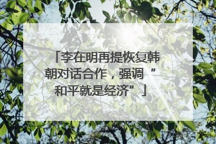 李在明再提恢复韩朝对话合作，强调“和平就是经济”