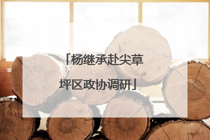 杨继承赴尖草坪区政协调研