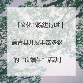 文化书院进行时｜高青县开展丰富多彩的“庆端午”活动