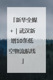 新华全媒+｜武汉新增10条低空物流航线
