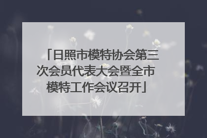 日照市模特协会第三次会员代表大会暨全市模特工作会议召开