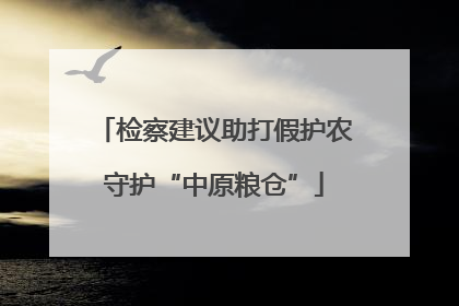 检察建议助打假护农守护“中原粮仓”