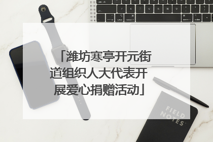 潍坊寒亭开元街道组织人大代表开展爱心捐赠活动