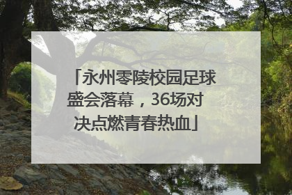 永州零陵校园足球盛会落幕，36场对决点燃青春热血