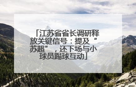 江苏省省长调研释放关键信号：提及“苏超”，还下场与小球员踢球互动
