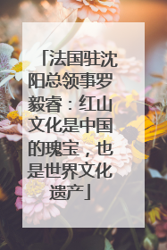 法国驻沈阳总领事罗毅睿：红山文化是中国的瑰宝，也是世界文化遗产