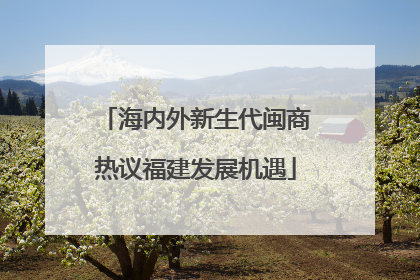 海内外新生代闽商热议福建发展机遇