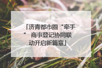 济青都市圈“牵手” 商事登记协同联动开启新篇章