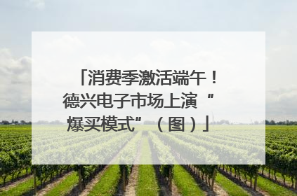 消费季激活端午！德兴电子市场上演“爆买模式”（图）