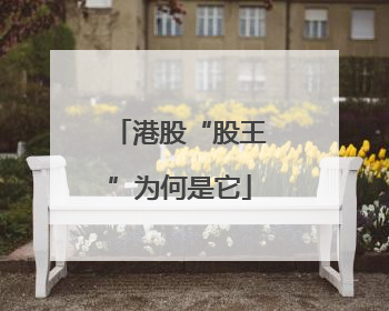 港股“股王”为何是它