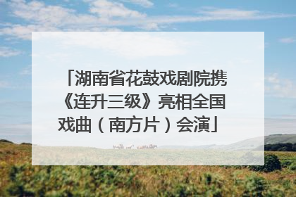 湖南省花鼓戏剧院携《连升三级》亮相全国戏曲（南方片）会演