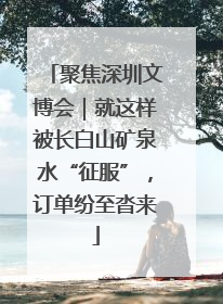 聚焦深圳文博会｜就这样被长白山矿泉水“征服”，订单纷至沓来