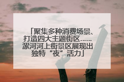 聚集多种消费场景、打造四大主题街区……漯河河上街景区展现出独特“夜”活力