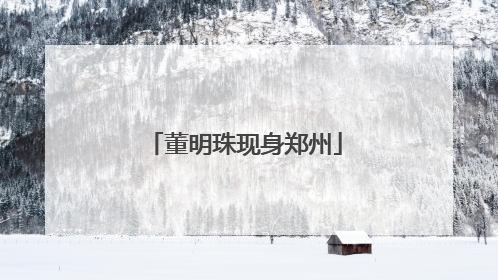 董明珠现身郑州