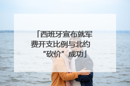 西班牙宣布就军费开支比例与北约“砍价”成功