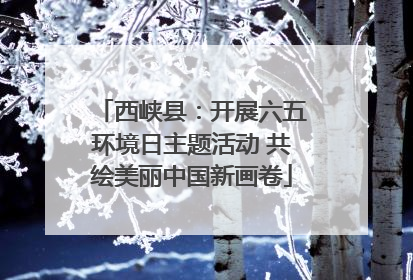 西峡县：开展六五环境日主题活动 共绘美丽中国新画卷