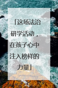 这场法治研学活动，在孩子心中注入榜样的力量