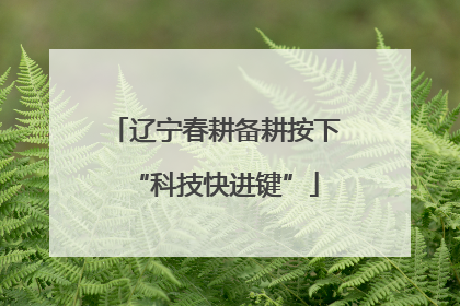 辽宁春耕备耕按下“科技快进键”