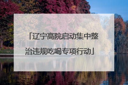 辽宁高院启动集中整治违规吃喝专项行动