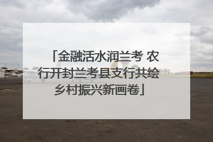 金融活水润兰考 农行开封兰考县支行共绘乡村振兴新画卷