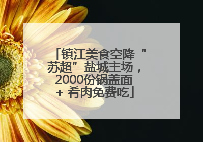 镇江美食空降“苏超”盐城主场，2000份锅盖面+ 肴肉免费吃