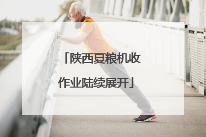 陕西夏粮机收作业陆续展开