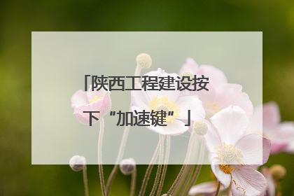 陕西工程建设按下“加速键”