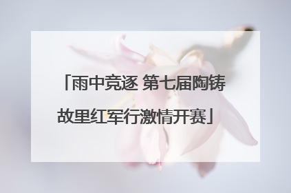 雨中竞逐 第七届陶铸故里红军行激情开赛