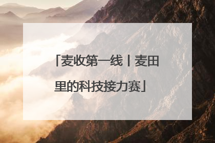 麦收第一线丨麦田里的科技接力赛