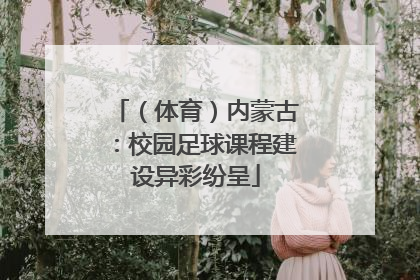 （体育）内蒙古：校园足球课程建设异彩纷呈
