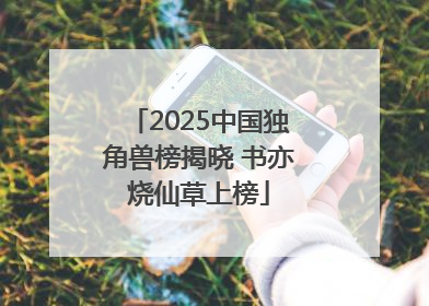 2025中国独角兽榜揭晓 书亦烧仙草上榜