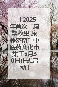 2025年首次“扁鹊故里 康养济南”中医药文化市集于5月30日正式启动
