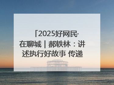 2025好网民·在聊城｜郝轶林：讲述执行好故事 传递司法正能量