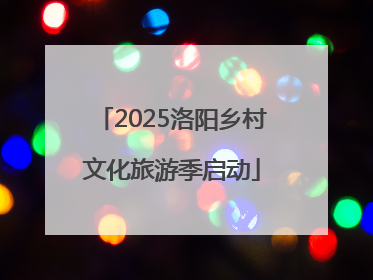 2025洛阳乡村文化旅游季启动