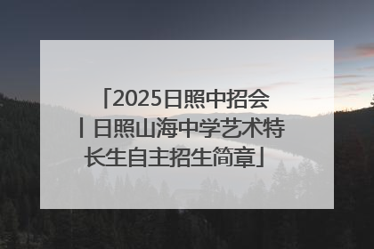 2025日照中招会丨日照山海中学艺术特长生自主招生简章