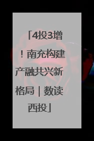 4投3增！南充构建产融共兴新格局｜数读西投